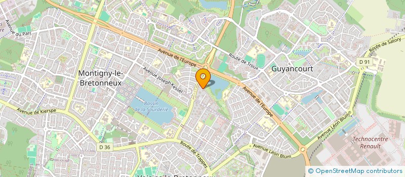 localisation de l'entreprise COPERNIC REAL ESTATE SCS  GUYANCOURT