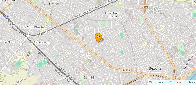 localisation de l'entreprise COPERNUP H&C  HOUILLES