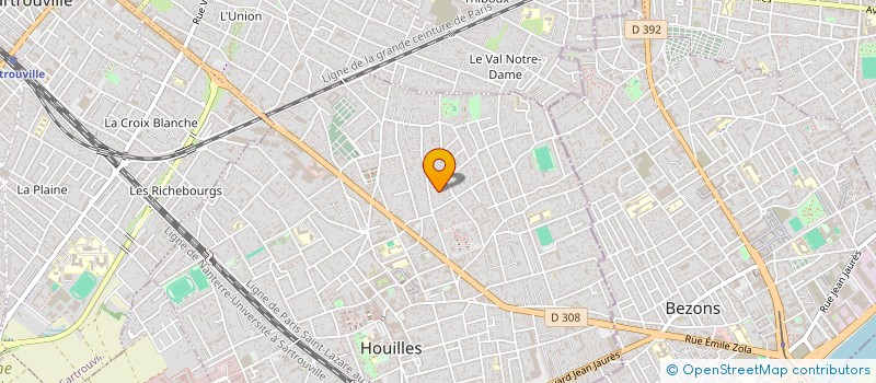 localisation de l'entreprise COPERNUP SCI  HOUILLES