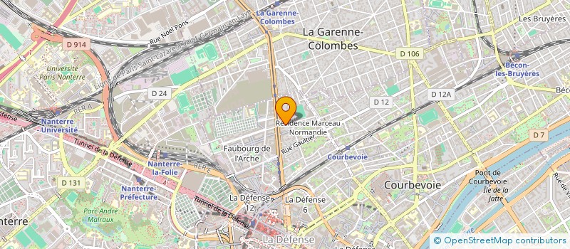 localisation de l'entreprise COPHAR RECHERCHE à COURBEVOIE