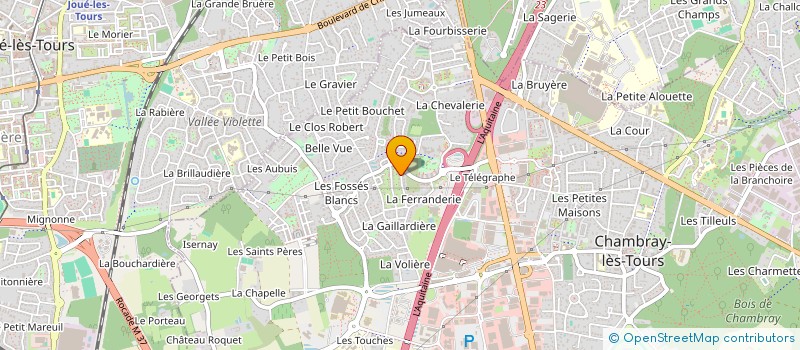 localisation de l'entreprise COPHELIA  CHAMBRAY-LES-TOURS