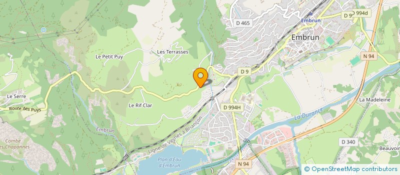 localisation de l'entreprise COPHI 1300  EMBRUN