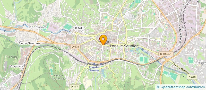 localisation de l'entreprise COPHI à LONS-LE-SAUNIER