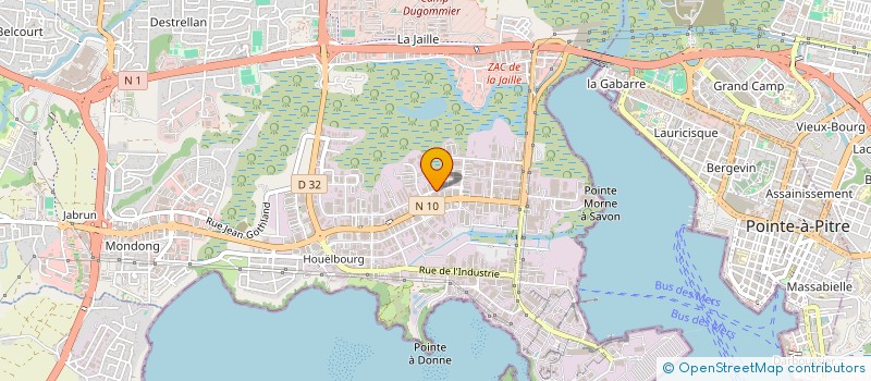 localisation de l'entreprise COPHI  BAIE-MAHAULT