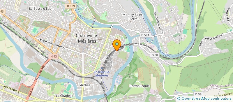 localisation de l'entreprise COPHIGNON à CHARLEVILLE-MEZIERES
