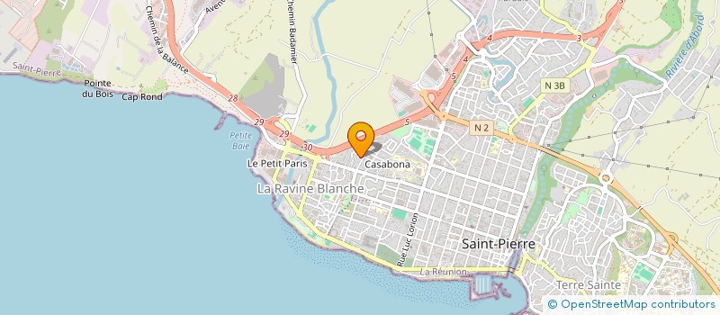 localisation de l'entreprise COPHIH à SAINT-PIERRE