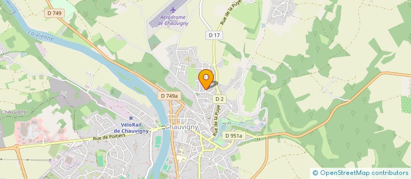 localisation de l'entreprise COPHIK  CHAUVIGNY