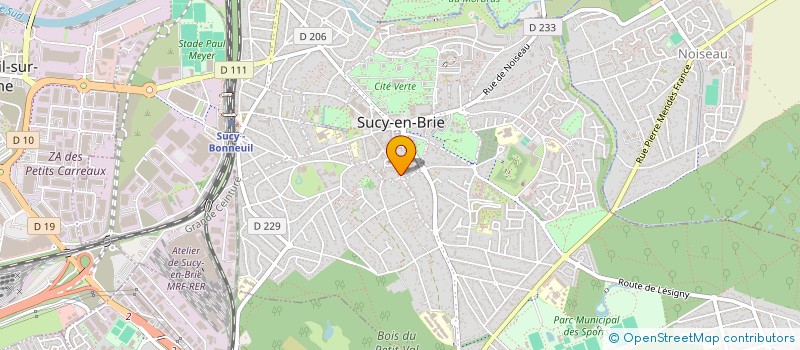 localisation de l'entreprise COPHIL INTERNATIONAL à SUCY-EN-BRIE