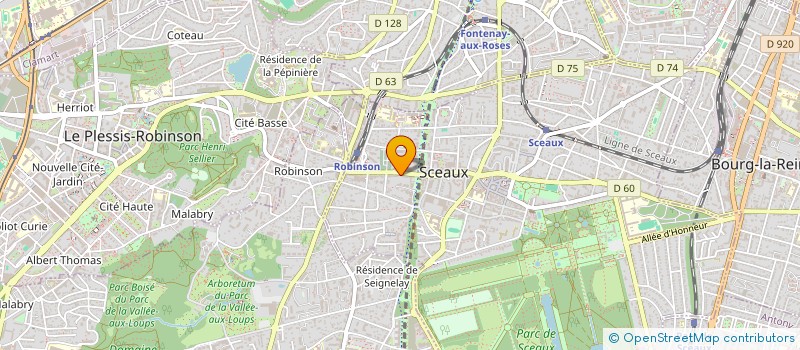 localisation de l'entreprise COPHILAIRE à SCEAUX