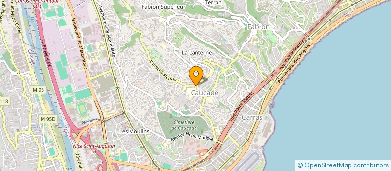 localisation de l'entreprise COPHIMAX à NICE
