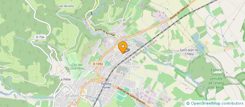 localisation de l'entreprise COPHYBAT  TULLINS