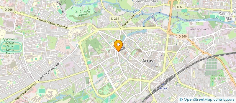 localisation de l'entreprise COPIE-COM à ARRAS