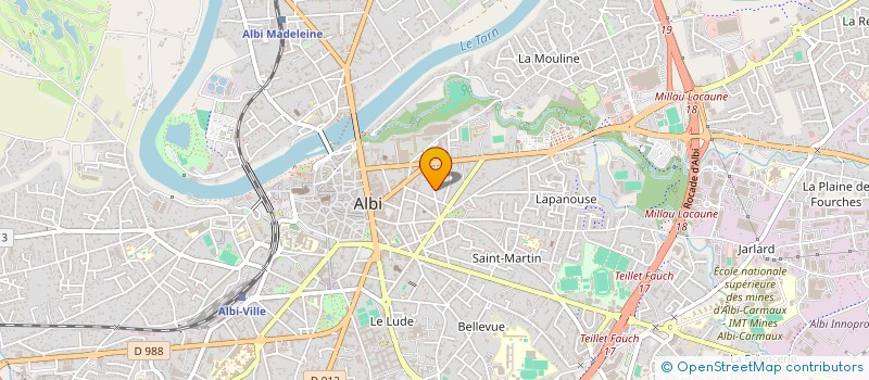 localisation de l'entreprise COPIE CONFORME à ALBI