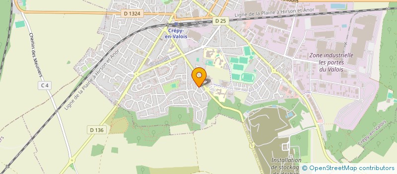 localisation de l'entreprise COPIE-DOUBLE SARL à CREPY-EN-VALOIS
