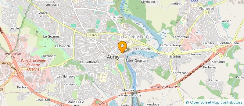 localisation de l'entreprise COPIE EXPRESS à AURAY