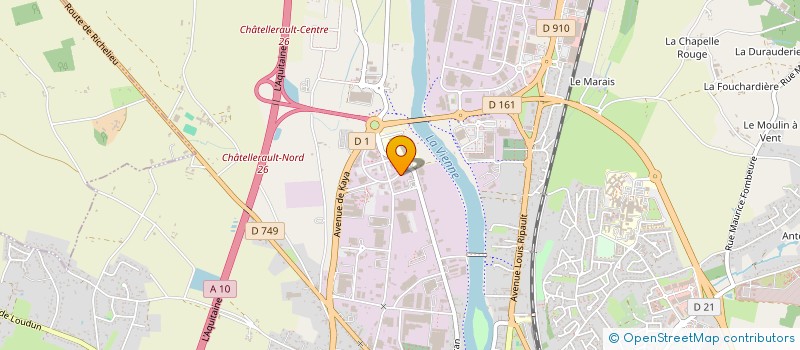localisation de l'entreprise COPIE FLASH à CHATELLERAULT
