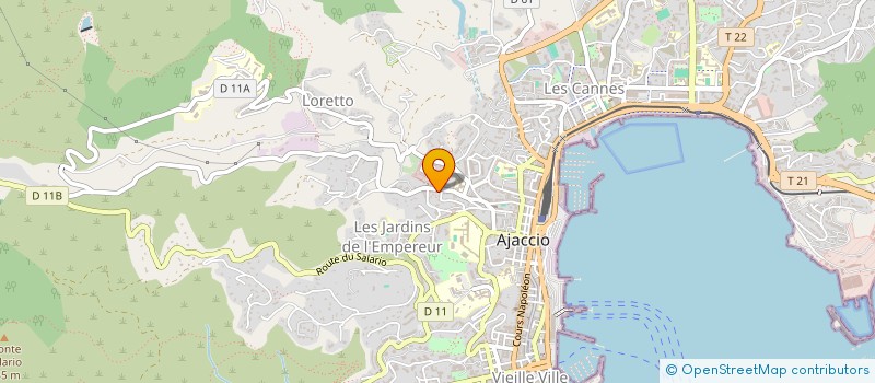 localisation de l'entreprise COPIE INFORMATIQUE ET BUREAUTIQUE à AJACCIO