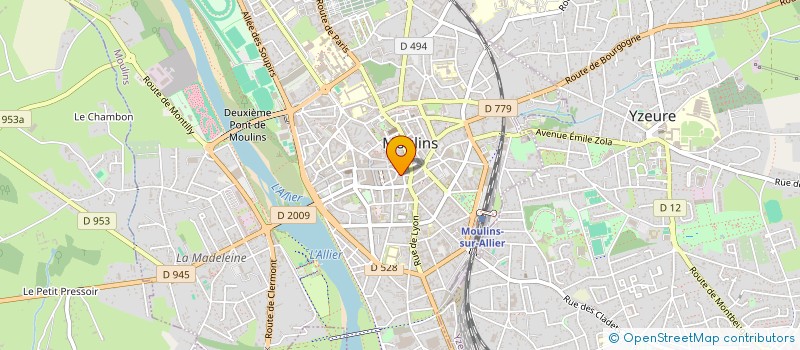 localisation de l'entreprise COPIE PLUS à MOULINS