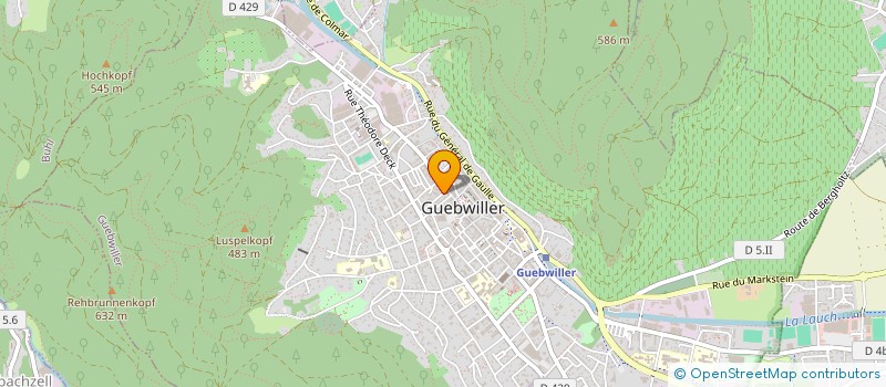 localisation de l'entreprise COPIE SERVICE CYBER EURL  GUEBWILLER