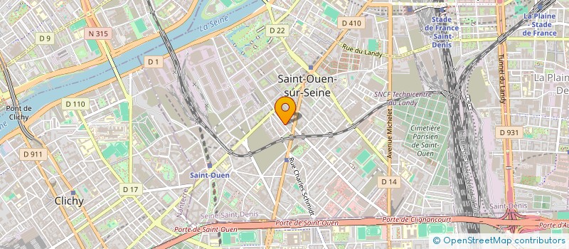 localisation de l'entreprise COPILOTE à SAINT-OUEN-SUR-SEINE