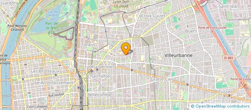 localisation de l'entreprise COPILOTE.TECH  VILLEURBANNE