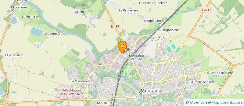 localisation de l'entreprise COPIN à MONTAIGU-VENDEE