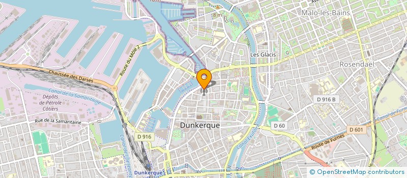 localisation de l'entreprise COPIN'ART à DUNKERQUE
