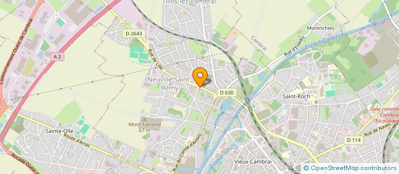 localisation de l'entreprise COPIN-DESOIGNIES  NEUVILLE-SAINT-REMY