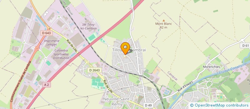 localisation de l'entreprise COPIN DESOIGNIES INVESTISSEMENTS  TILLOY-LEZ-CAMBRAI