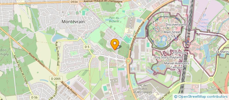 localisation de l'entreprise COPIN-FLETCHER  MONTEVRAIN