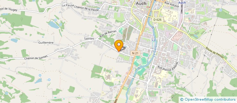 localisation de l'entreprise COPINES TAXI  AUCH