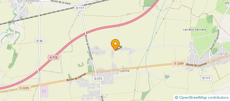 localisation de l'entreprise COPKOON  COGNAT-LYONNE