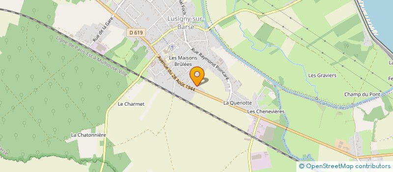 localisation de l'entreprise COPLIROWE à LUSIGNY-SUR-BARSE