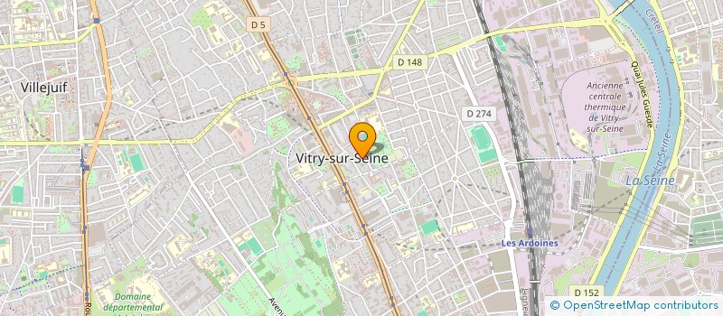 localisation de l'entreprise COPLOSA SARL à VITRY-SUR-SEINE