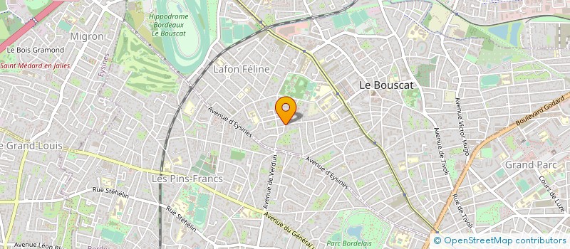 localisation de l'entreprise COPLUX à LE BOUSCAT
