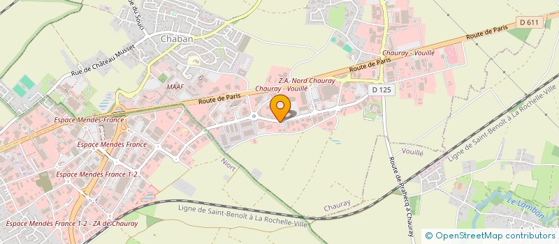 localisation de l'entreprise COPMED MANAGEMENT SERVICES  CHAURAY