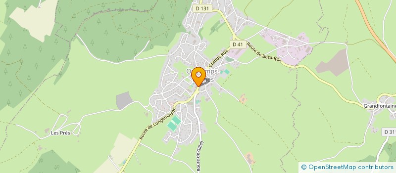 localisation de l'entreprise COPO EBENISTES ASSOCIES  FLANGEBOUCHE