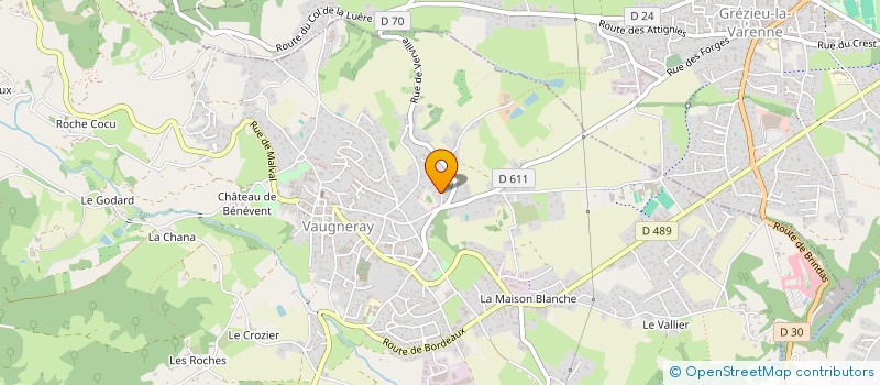 localisation de l'entreprise COPOD'BOIS  VAUGNERAY