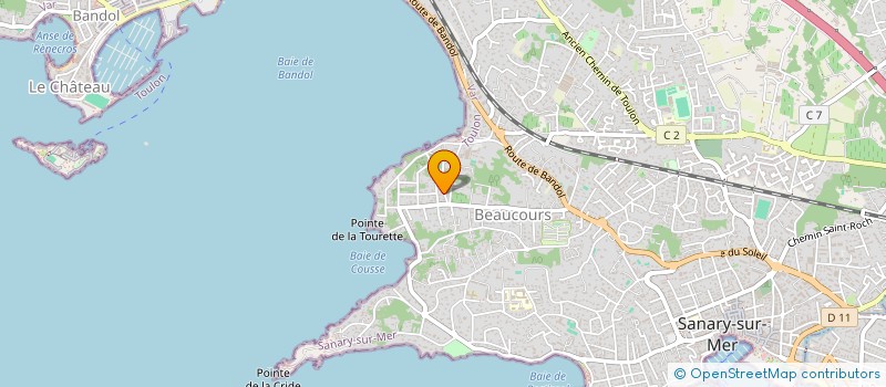 localisation de l'entreprise COPONAT IMMO à SANARY-SUR-MER