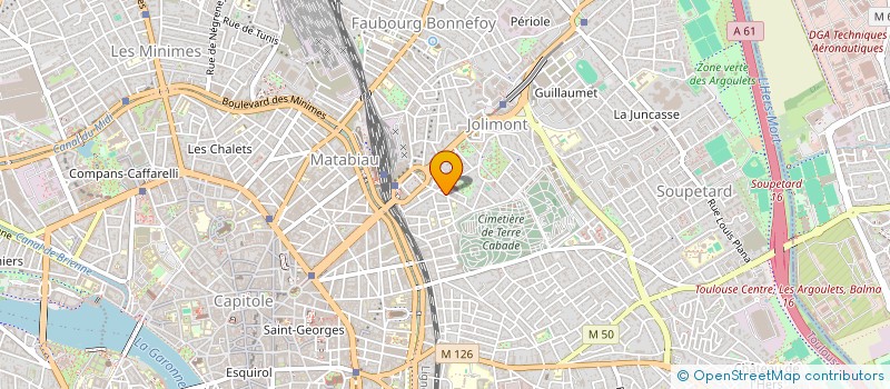 localisation de l'entreprise COPOPRIETE 24 R MONTCABRIER à TOULOUSE