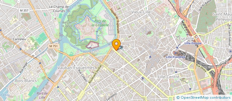 localisation de l'entreprise COPORO IMM 17 BD LIBERTE ET 14 R MACQART à LILLE