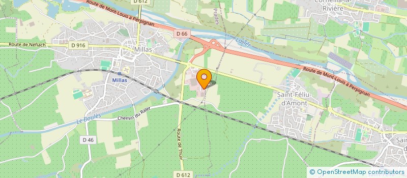 localisation de l'entreprise COPOVI JUSTICE  MILLAS