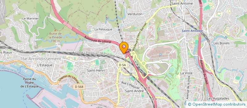 localisation de l'entreprise COPPA ETANCHEITE à MARSEILLE