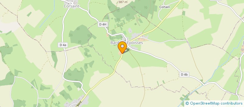 localisation de l'entreprise COPPEAUX NICOLAS - PELERIN ELOISE  BARD-LES-EPOISSES
