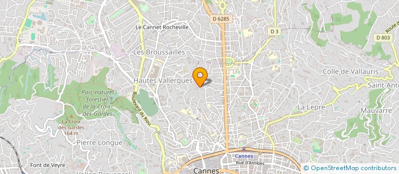 localisation de l'entreprise COPPELIA 2  CANNES