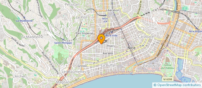 localisation de l'entreprise COPPELIA INVEST à NICE