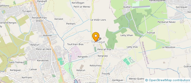 localisation de l'entreprise COPPERTEAM SERVICES OUEST  TREFFIAGAT