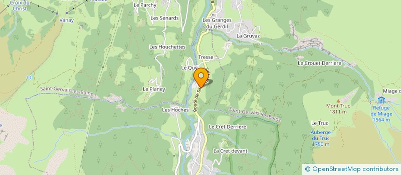 localisation de l'entreprise COPPIERS RESTAURATION  LES CONTAMINES-MONTJOIE