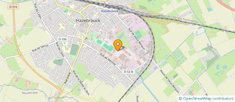 localisation de l'entreprise COPPIN à HAZEBROUCK