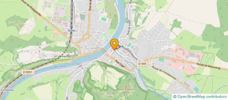 localisation de l'entreprise COPPIN-DUPONT, AGENTS GENERAUX ASSOCIES AXA  GIVET